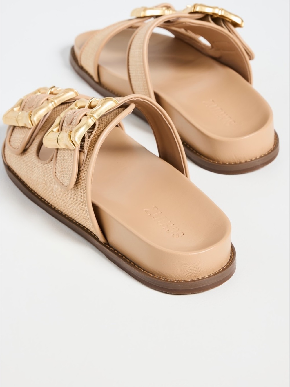 Schutz Enola Slide Sandal Light Wood - Picture 3 of 8
